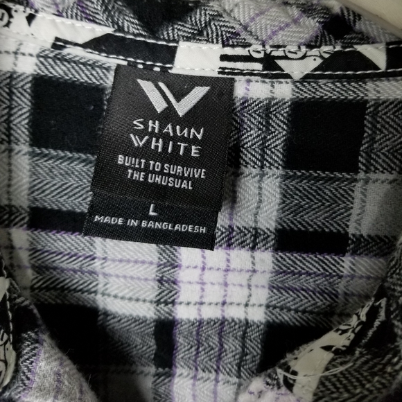 Shaun White flannel boys shirt size L - Picture 4 of 6